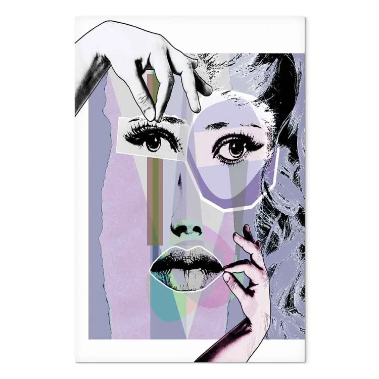 Forma Abstrata de um Rosto (1 peça) - Mãos Criativas de uma Mulher