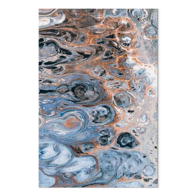 Praia abstracta - as ondas artísticas fundem-se com a areia