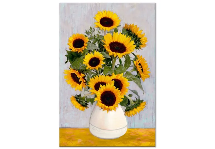 Girassóis de Van Gogh (1 peça) vertical