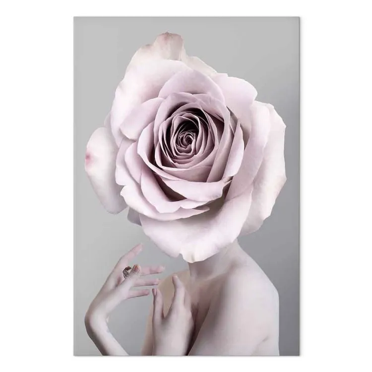 Monólogo da Rosa (1-parte) vertical - silhueta de uma mulher com uma flor