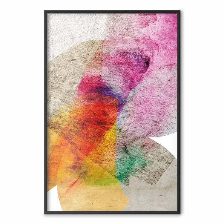 Caleidoscópio - composição abstrata de textura de tecido multicolorido