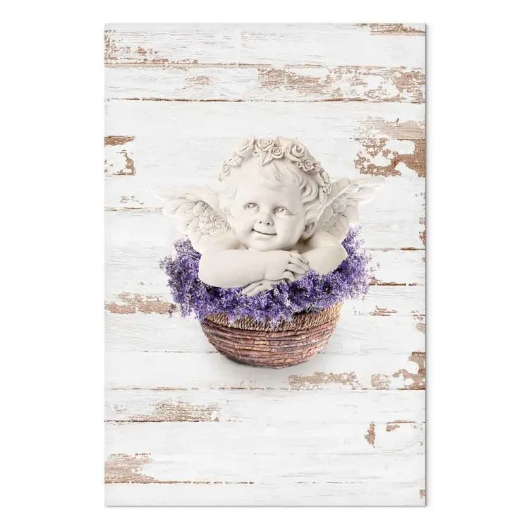 Sonho Lavanda (1-parte) vertical - anjo em motivo vintage
