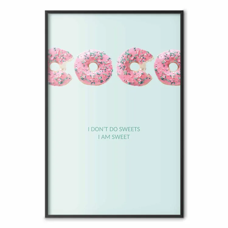 Moda para Doces - inscrição abstrata com tema de rosquinha em fundo pastel