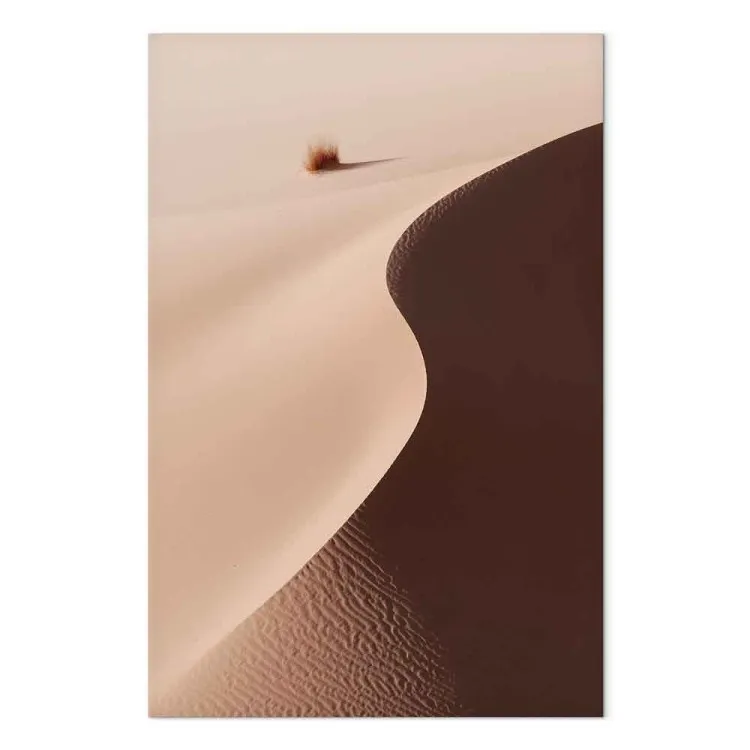 Serpentino (1-parte) vertical - paisagem de areia no deserto árabe