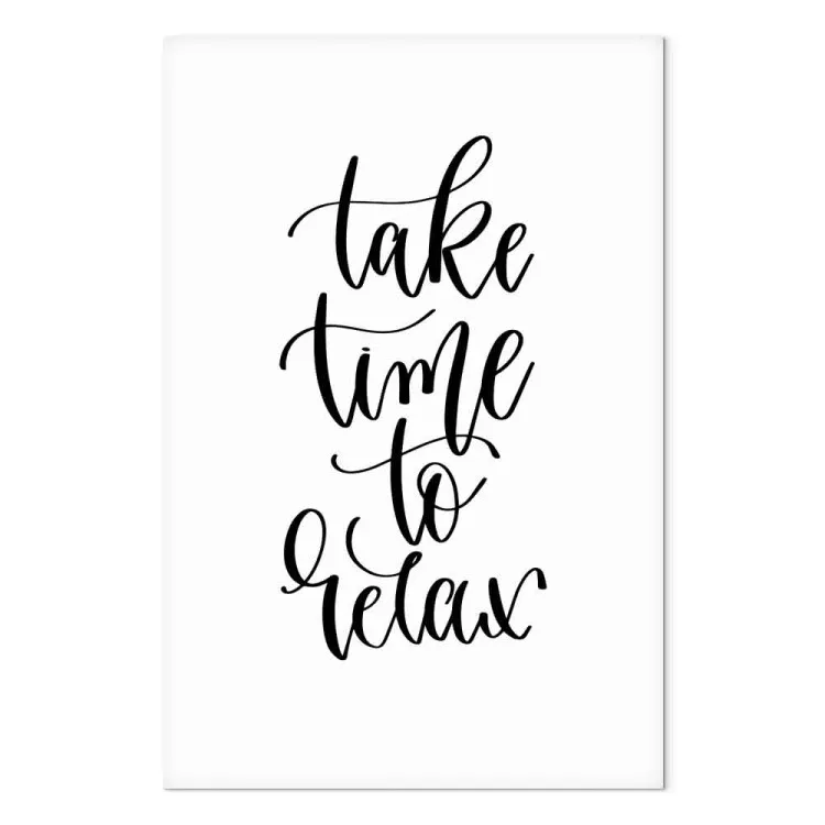 Tire Tempo para Relaxar (1-parte) vertical - inscrições em inglês pretas