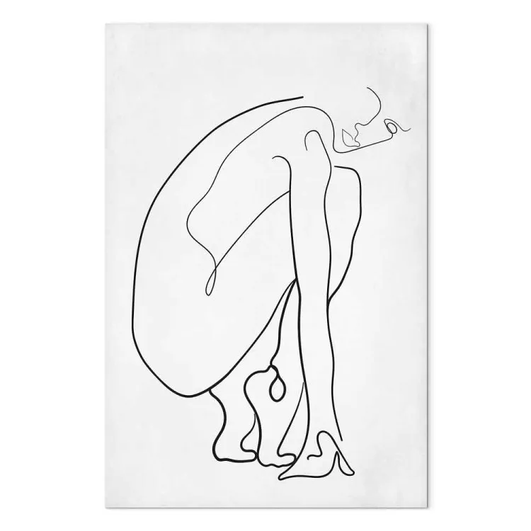 Linha Perfeita (1 peça) Vertical - figura feminina abstrata
