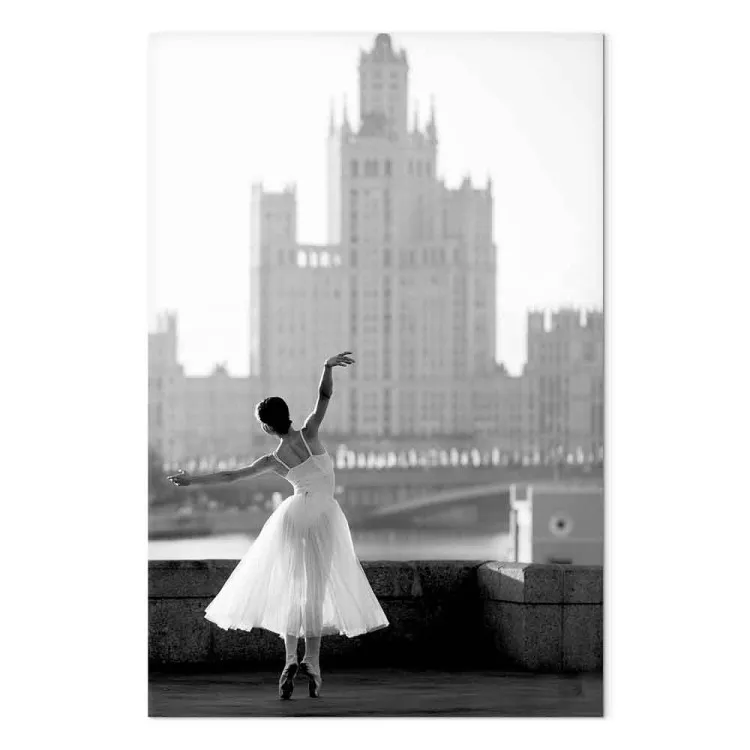 Dança sobre o Rio (1 peça) Vertical - fotografia de paisagem urbana com uma mulher