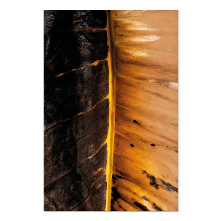 Contraste Solar (1 peça) Vertical - paisagem de folha em chamas