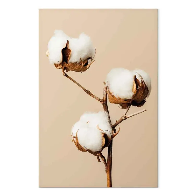 Saturação Suave (1 peça) Vertical - flor branca em estilo boho