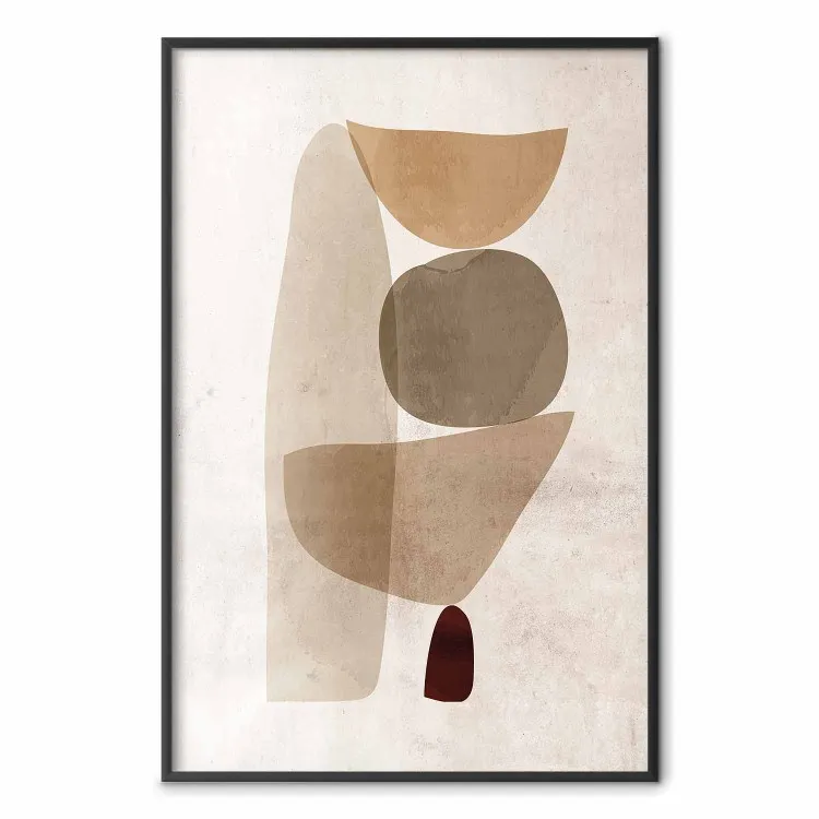 Limite do Equilíbrio - composição abstrata com figuras geométricas