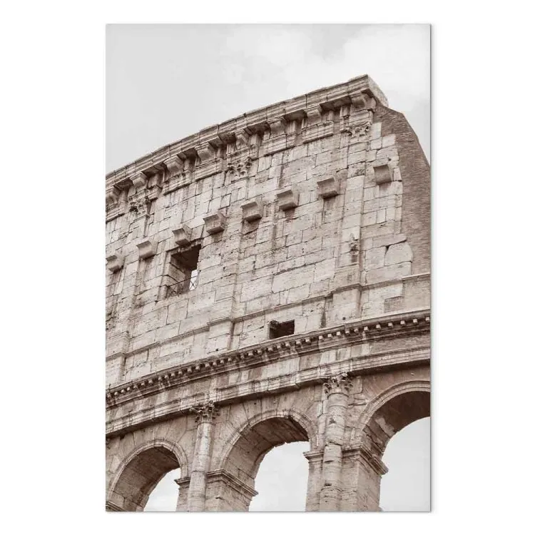 Coliseu (1 peça) Vertical - arquitetura da cidade de Roma em sépia