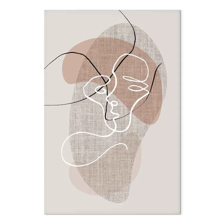 Manhã Reflexiva (1 peça) Vertical - arte linear em um motivo boho