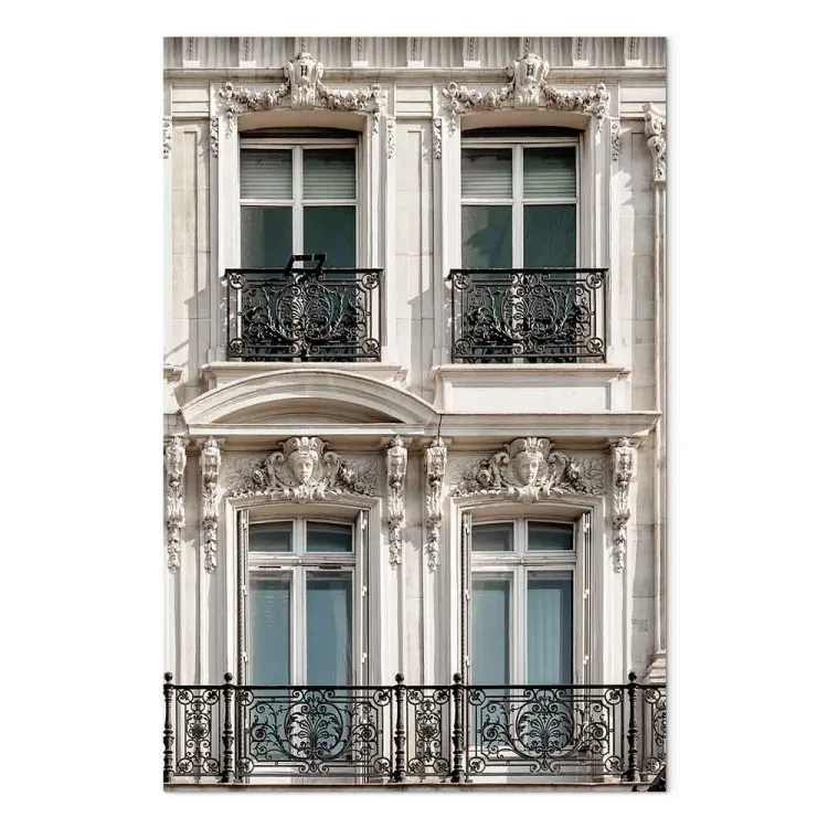 Janelas numa casa - foto da arquitectura da capital francesa