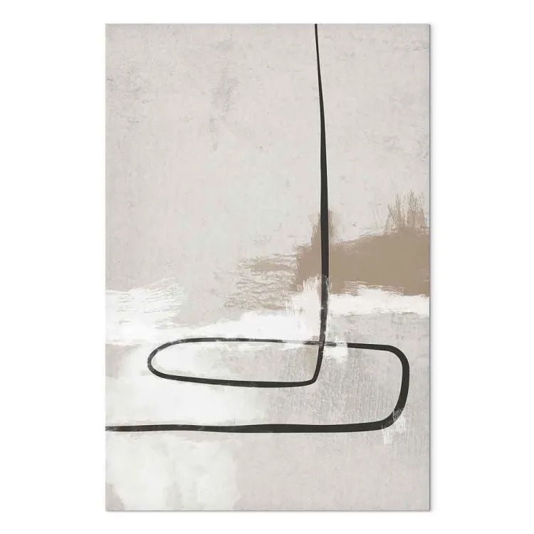 História Simples (1 peça) Vertical - linha e manchas abstratas