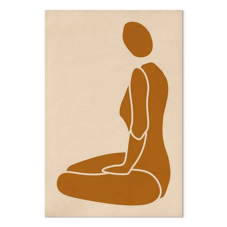 Figura feminina - abstracto estilo japonês com silhueta feminina
