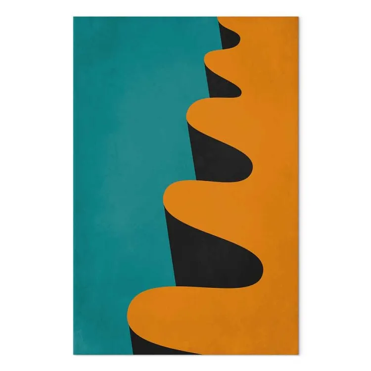 Onda laranja modernista - abstracção geométrica