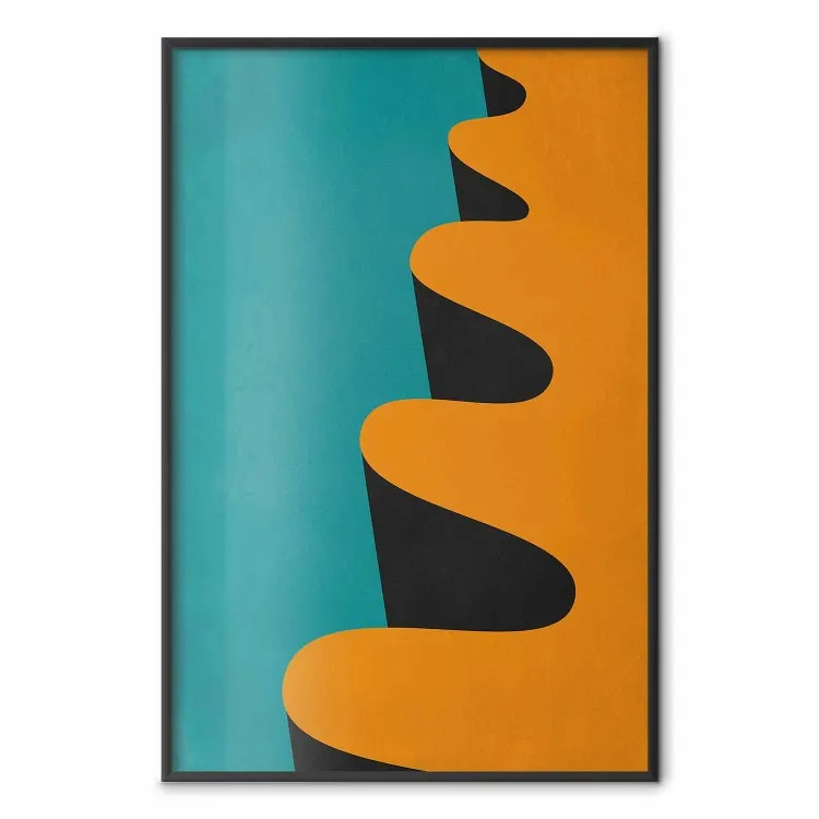 Onda Laranja - padrão ondulado laranja em um motivo abstrato