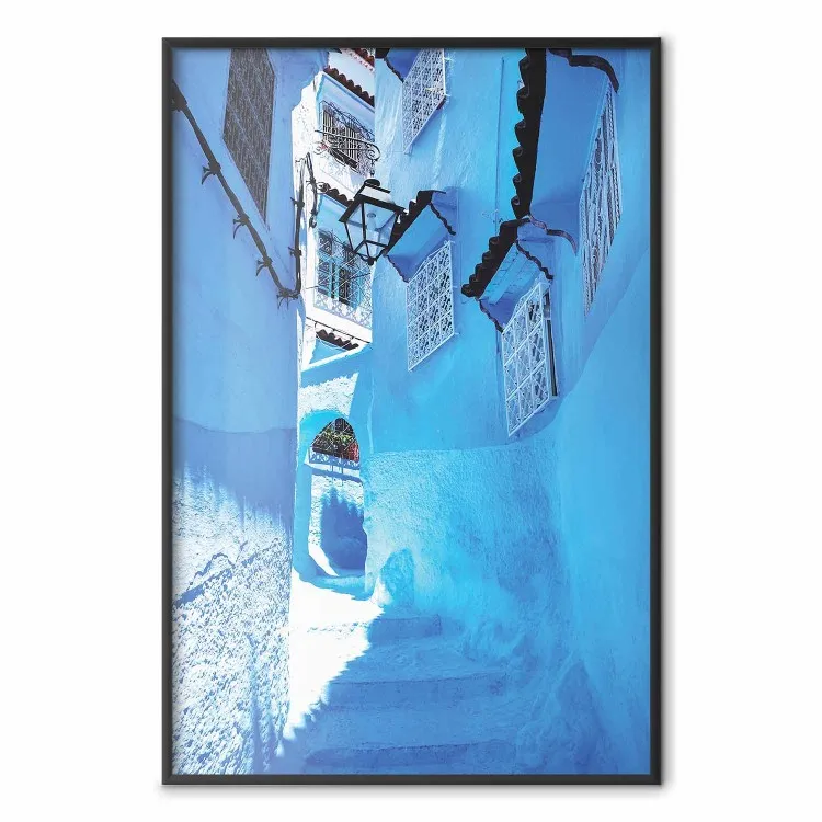 Passeio Azul - arquitetura de passagem entre prédios azuis