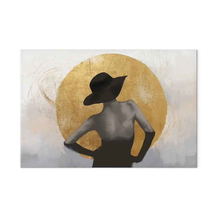 Sob o Sol (1 peça) Largo - mulher abstrata com chapéu