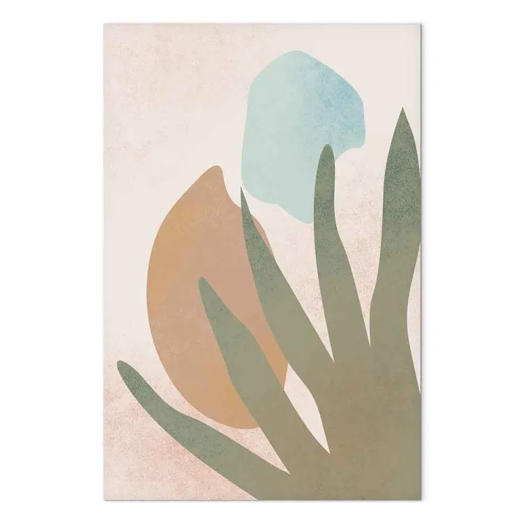 Agave ao Sol (1 peça) Vertical - padrão abstrato em estilo boho