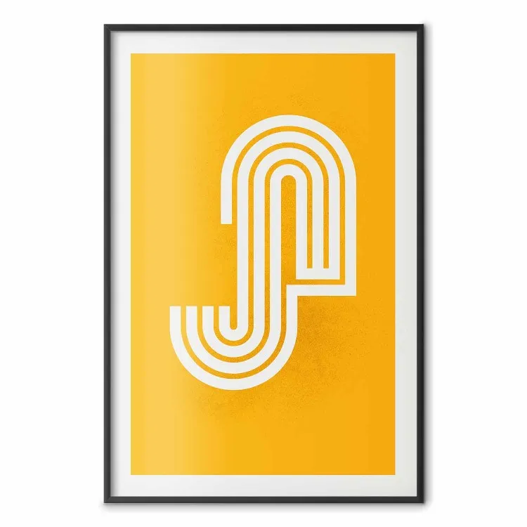 Meandros Arco-Íris - padrão abstrato de listras brancas em um fundo amarelo claro