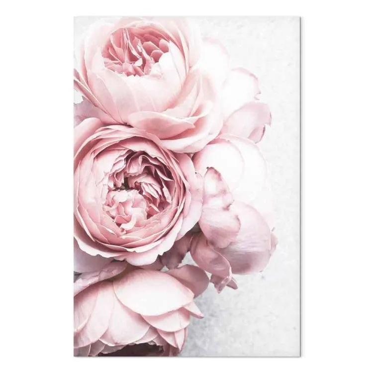 Cheiro de Rosa (1 peça) Vertical - flores cor-de-rosa em estilo boho