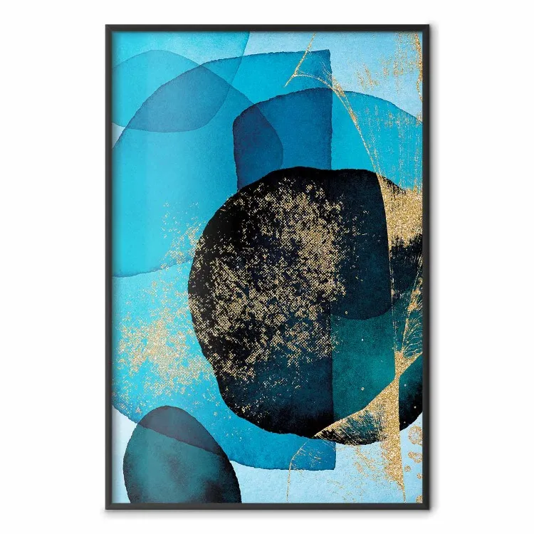 Caleidoscópio Oceânico - uma abstração azul com uma textura única