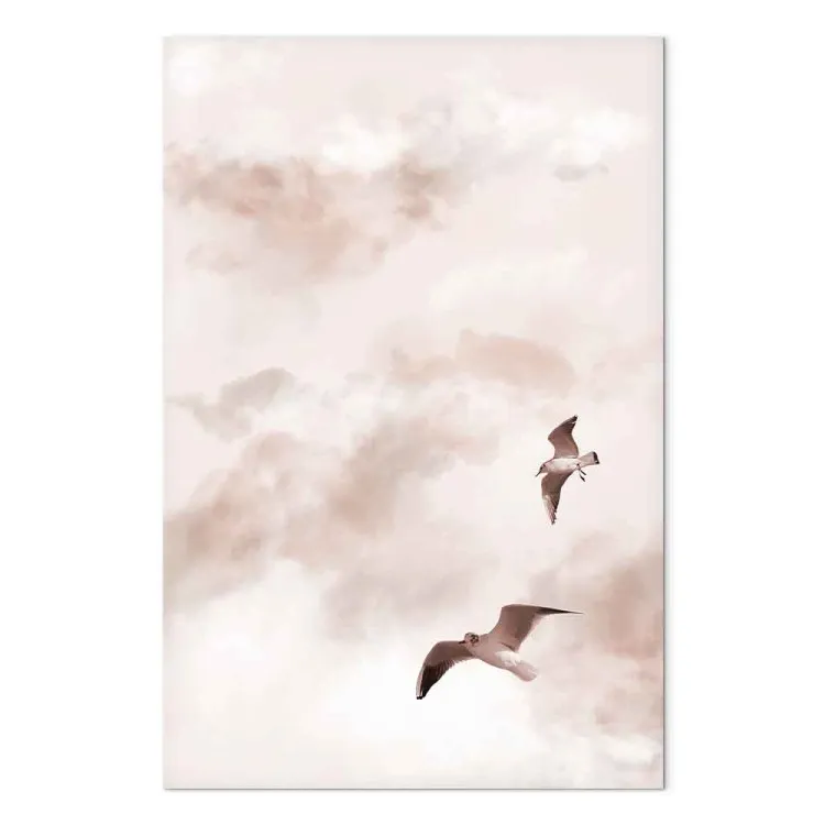 Amantes Celestiais (1 peça) Vertical - pássaros no céu