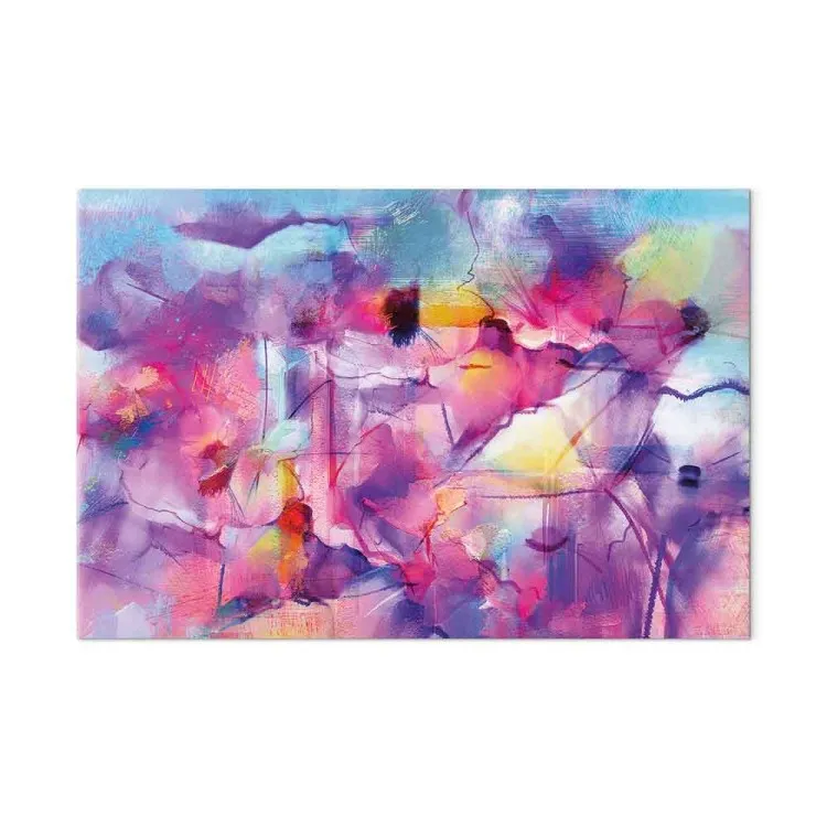 Cores Loucas (1 peça) Largo - aquarelas em abstração colorida