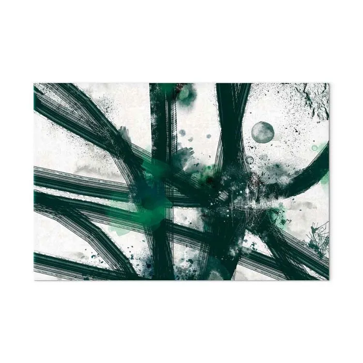 Natureza Expressiva (1 peça) Largo - abstração verde de plantas