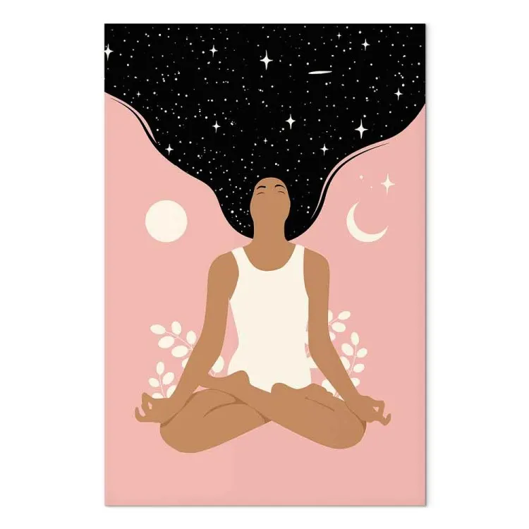 Yoga Matinal (1 peça) Vertical - figura feminina em espírito de amor próprio