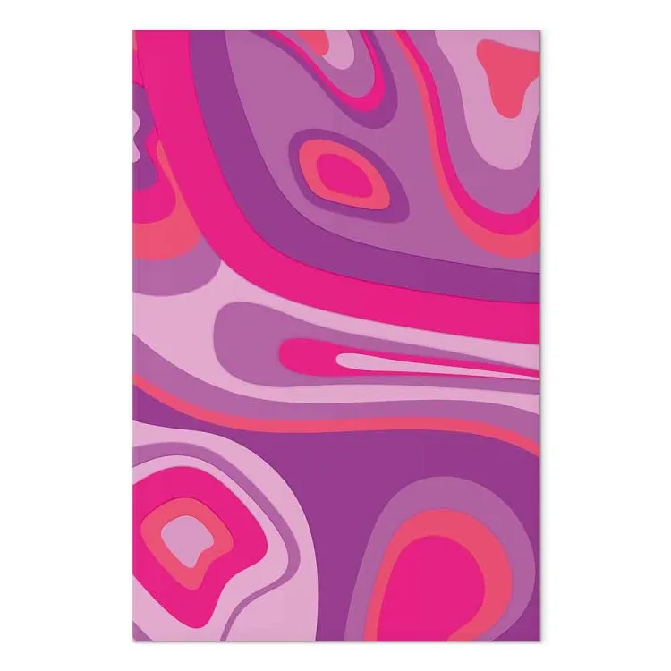 Purpuras Eufóricos (1 peça) Vertical - abstração da casa da dopamina