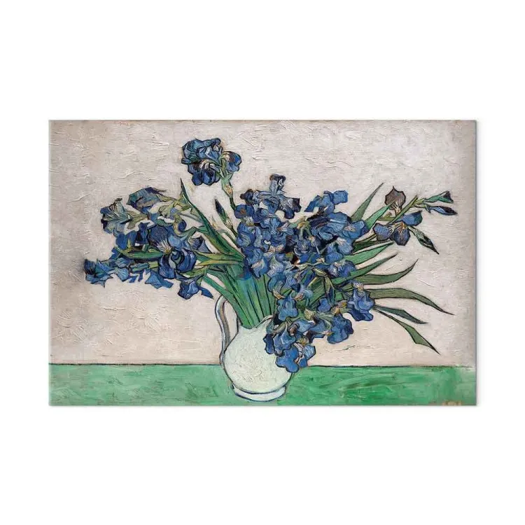 Vaso de Íris (1 peça) Largo - flores no estilo de Vincent van Gogh