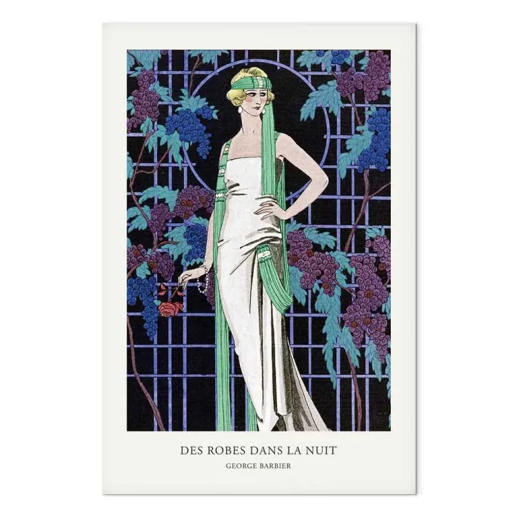 Vestidos na Noite (1 peça) Vertical - figura de uma mulher e escritos