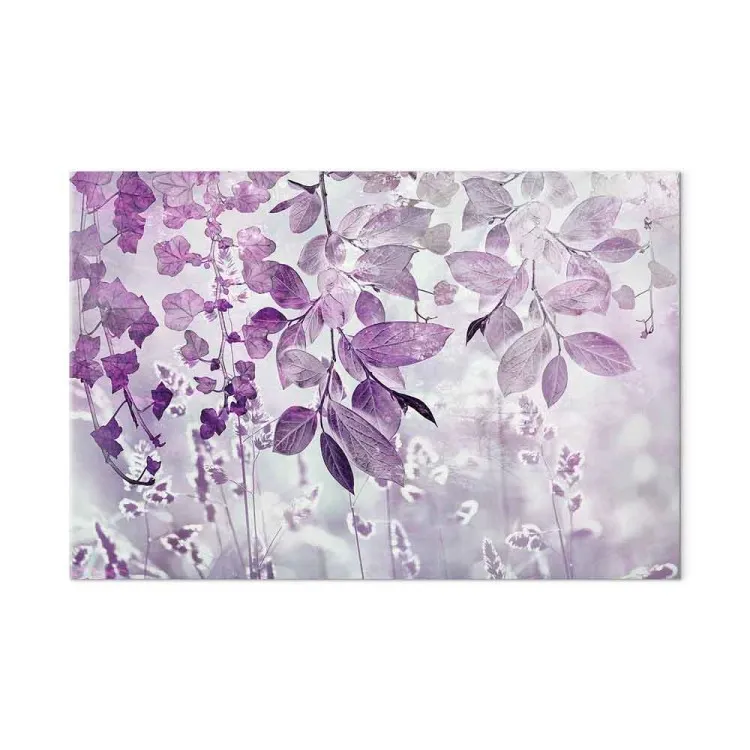 Jardim Roxo (1 peça) - paisagem em folhas de tonalidade violeta
