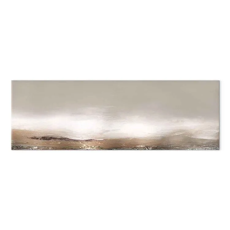 Paisagem Bege (1 peça) - pôr do sol abstrato acobreado