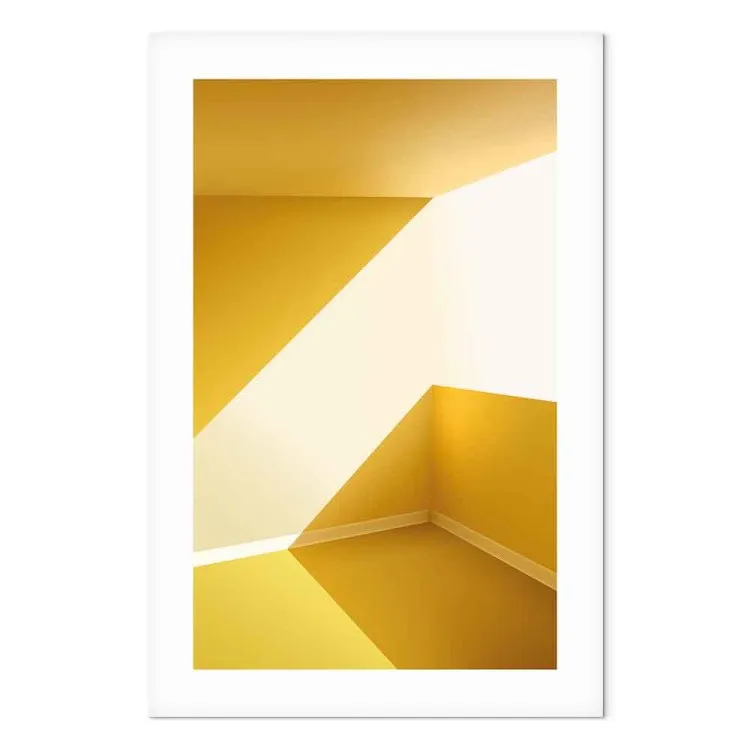 Arquitetura de Canário (1 peça) - quarto abstrato amarelo no verão