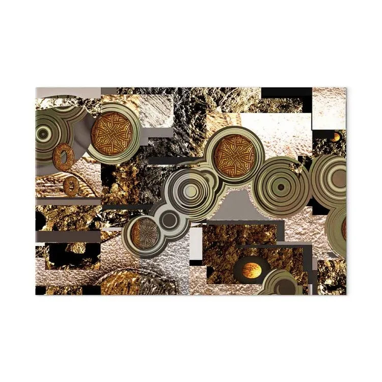 Abstração em Ornamentos (1 peça) - motivos dourados segundo Klimt