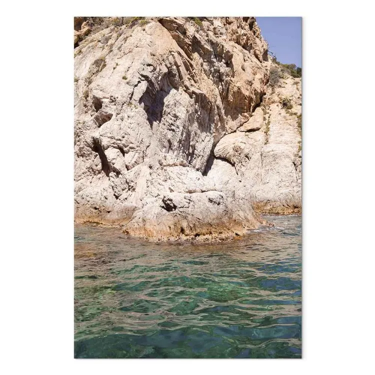 Rochas Espanholas (1 peça) - paisagem marinha aos pés de um penhasco íngreme