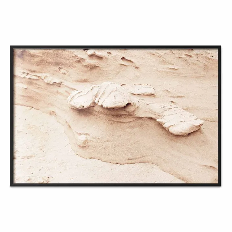Textura rochosa - fotografia que representa um fragmento de uma formação arenosa