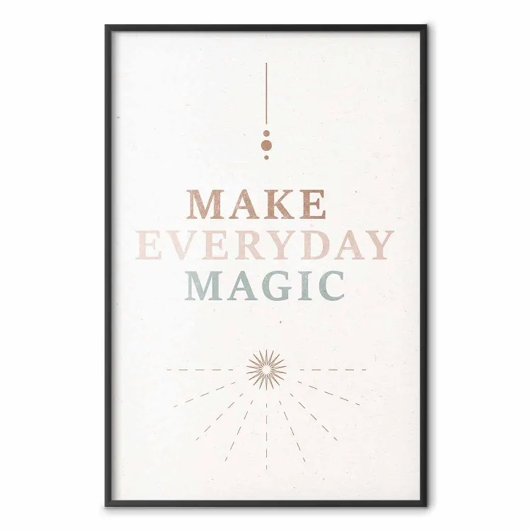 Magia quotidiana - letras e enfeites animadores
