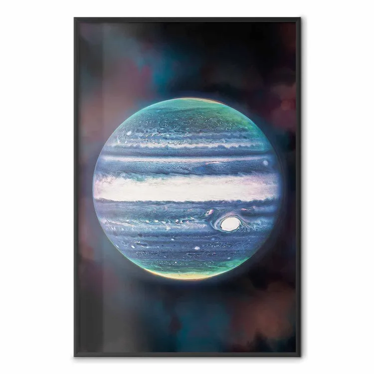 Júpiter, o planeta - grande plano de Júpiter no espaço e das suas auroras