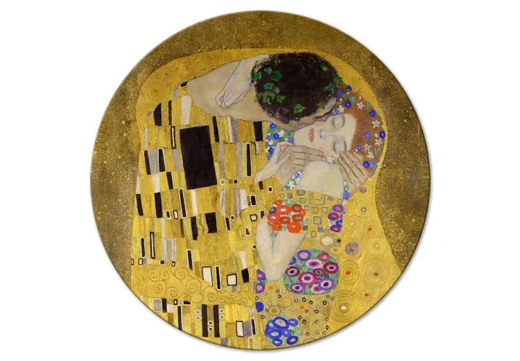 Beijo - Gustav Klimt - um casal apaixonado num abraço apaixonado