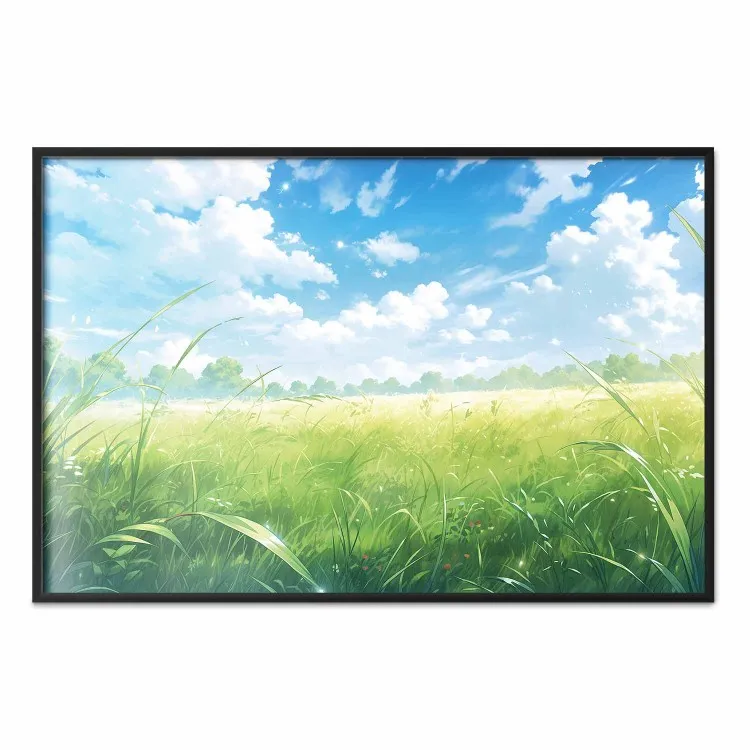 Primavera computorizada - paisagem rural numa atmosfera de jogo