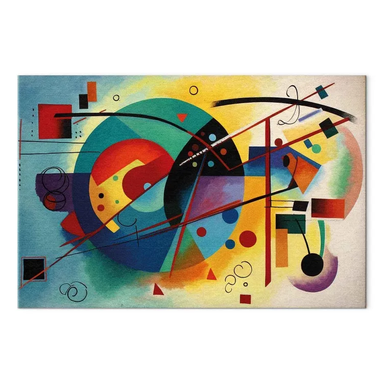 Abstração colorida - composição inspirada na obra de Kandinsky