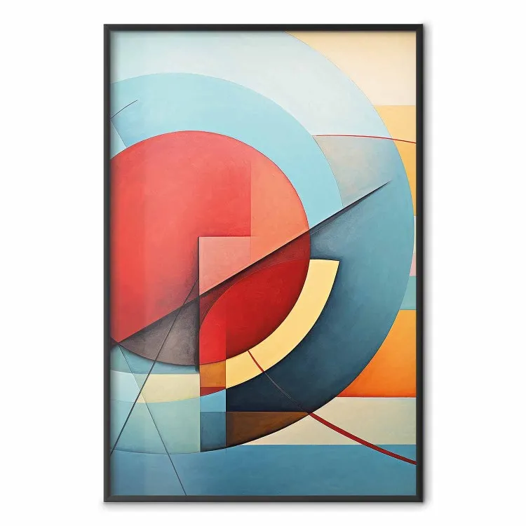 Desconstrutivismo - composição geométrica ao estilo de Kandinsky