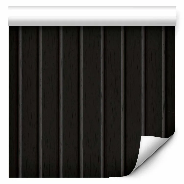 Ripas de madeira - profundidad del negro en las tarimas de madera decorativas