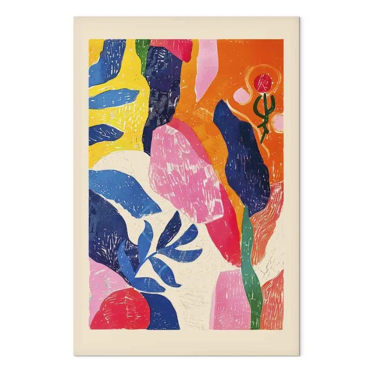 Abstração colorida - composição inspirada na obra de Henri Matisse