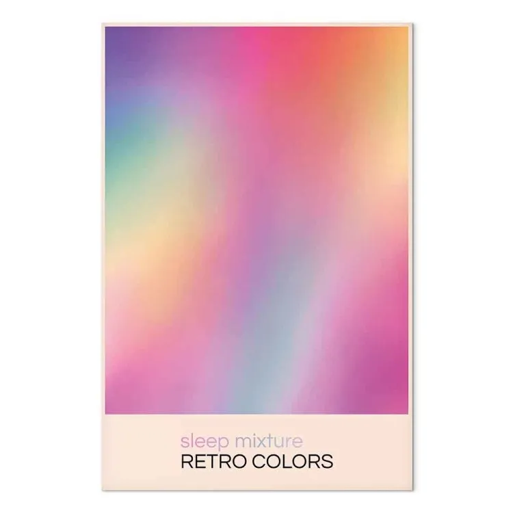 Sonho colorido - gradiente abstrato em estilo retro